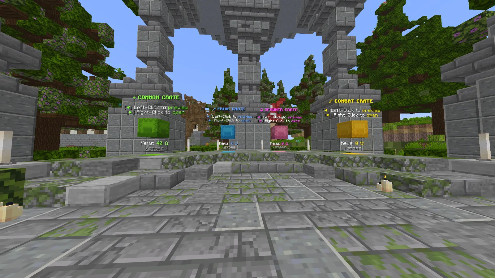 Crate preview signage
