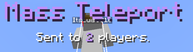 Mass teleport