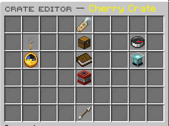 In-game crate editor