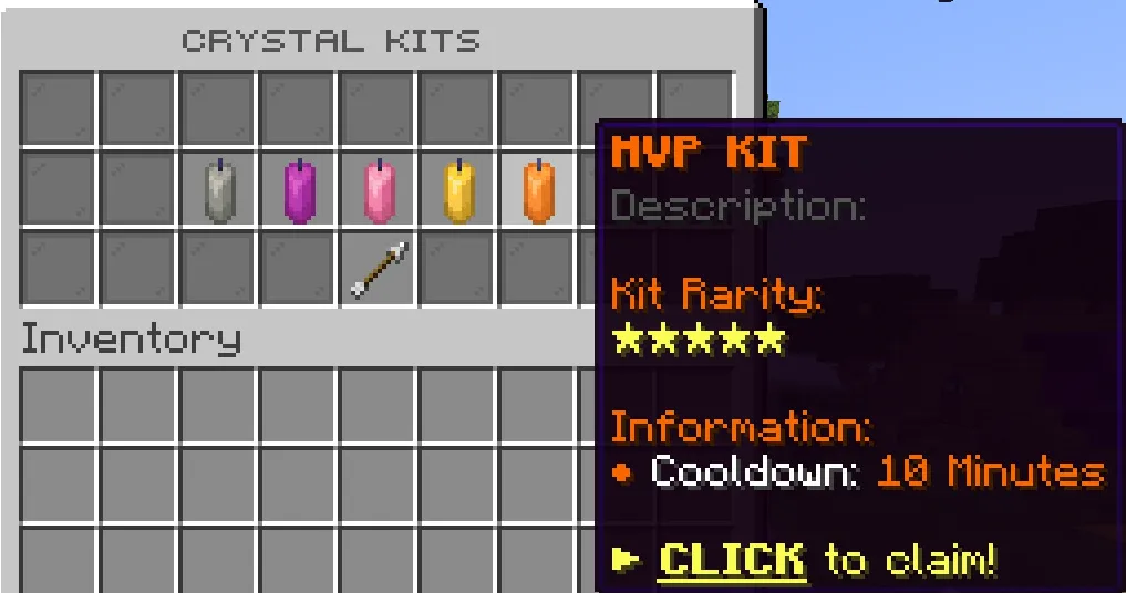 Crystal kits list with rarity