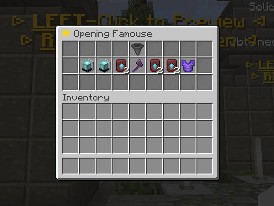 Opening animation