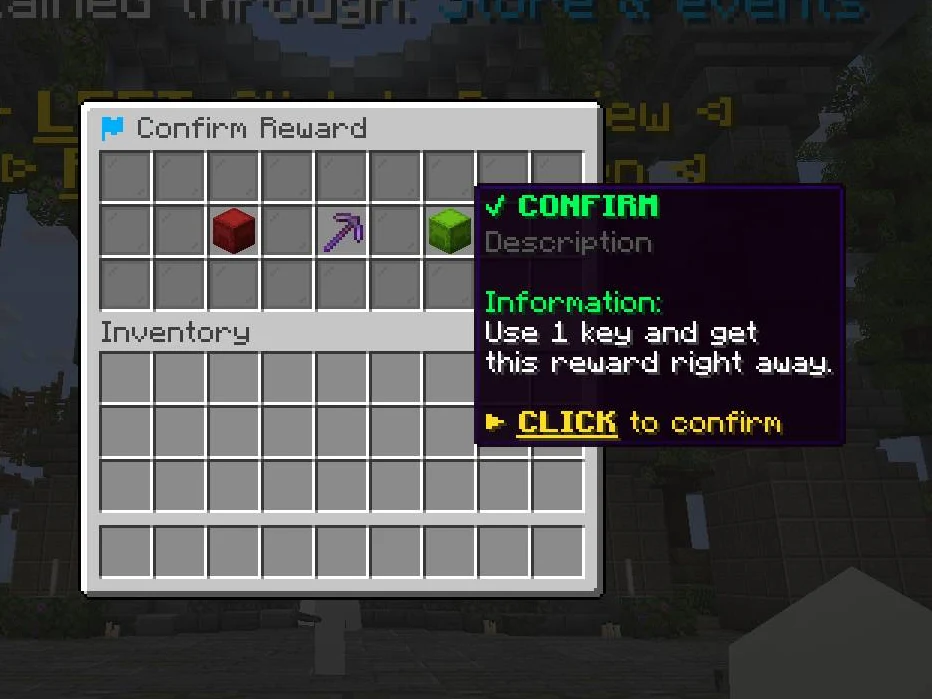 Confirm with one key