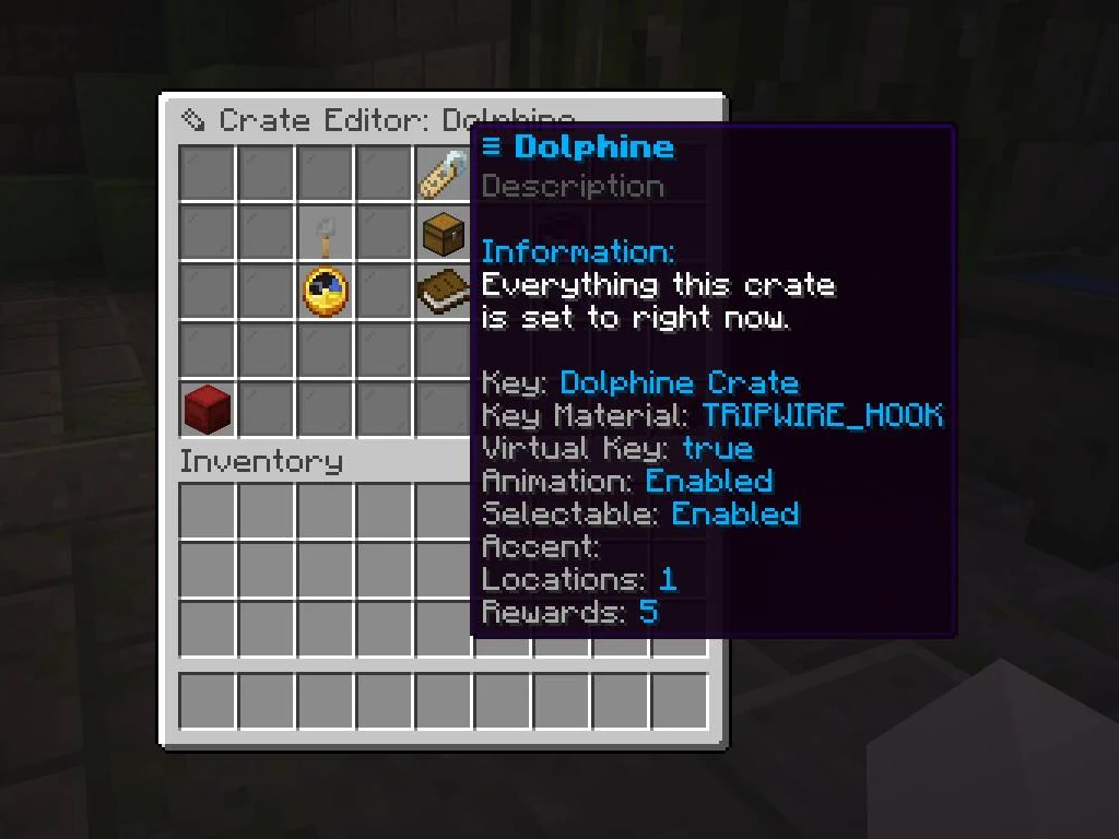 In-game crate editor