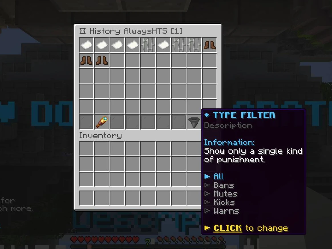 Filter by type